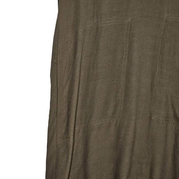 Madewell Button-Back Easy V-Neck Short Sleeves Dress Pockets Brown Women Size XS - Picture 13 of 16